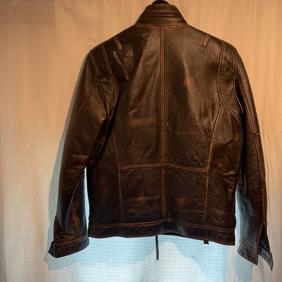 Leather motorcycle jacket. - Picture 2 of 9